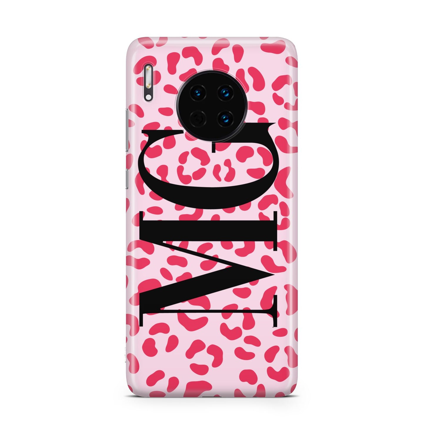 Personalised Leopard Print Initials Huawei Mate 30