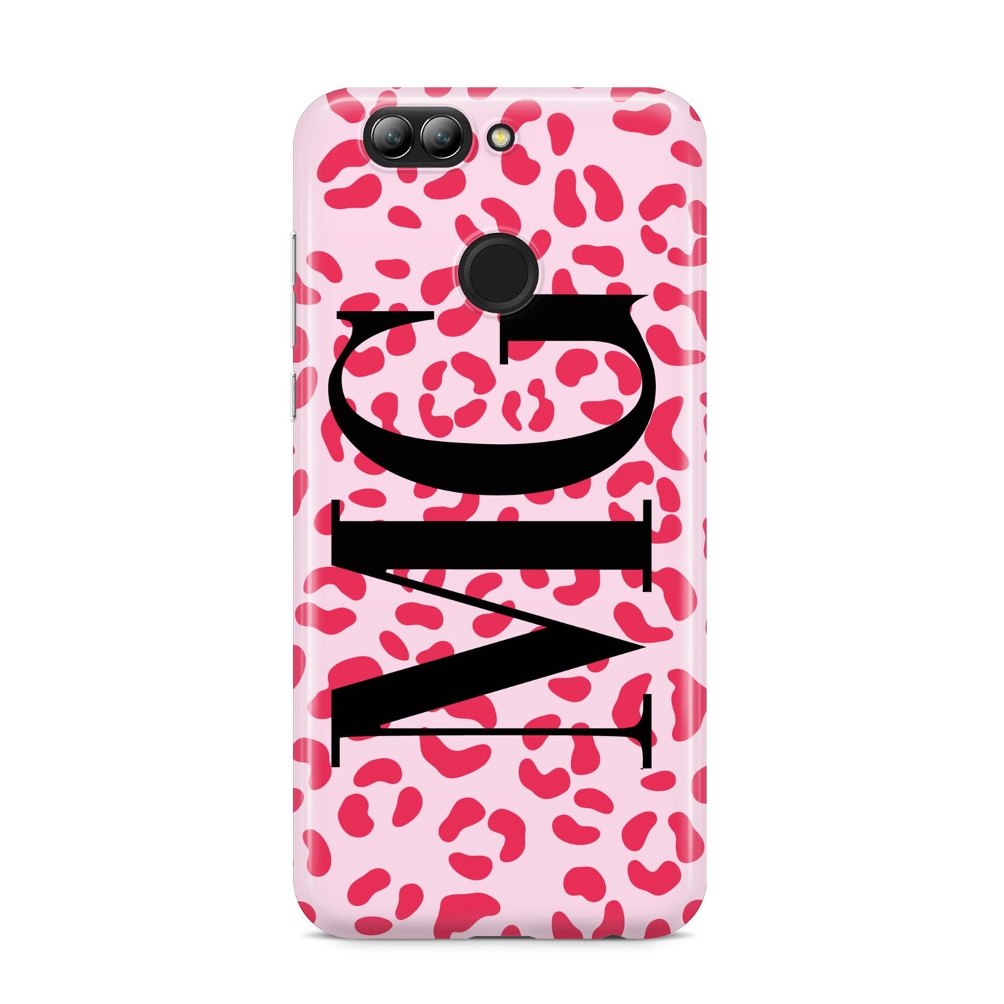 Personalised Leopard Print Initials Huawei Nova 2s Phone Case