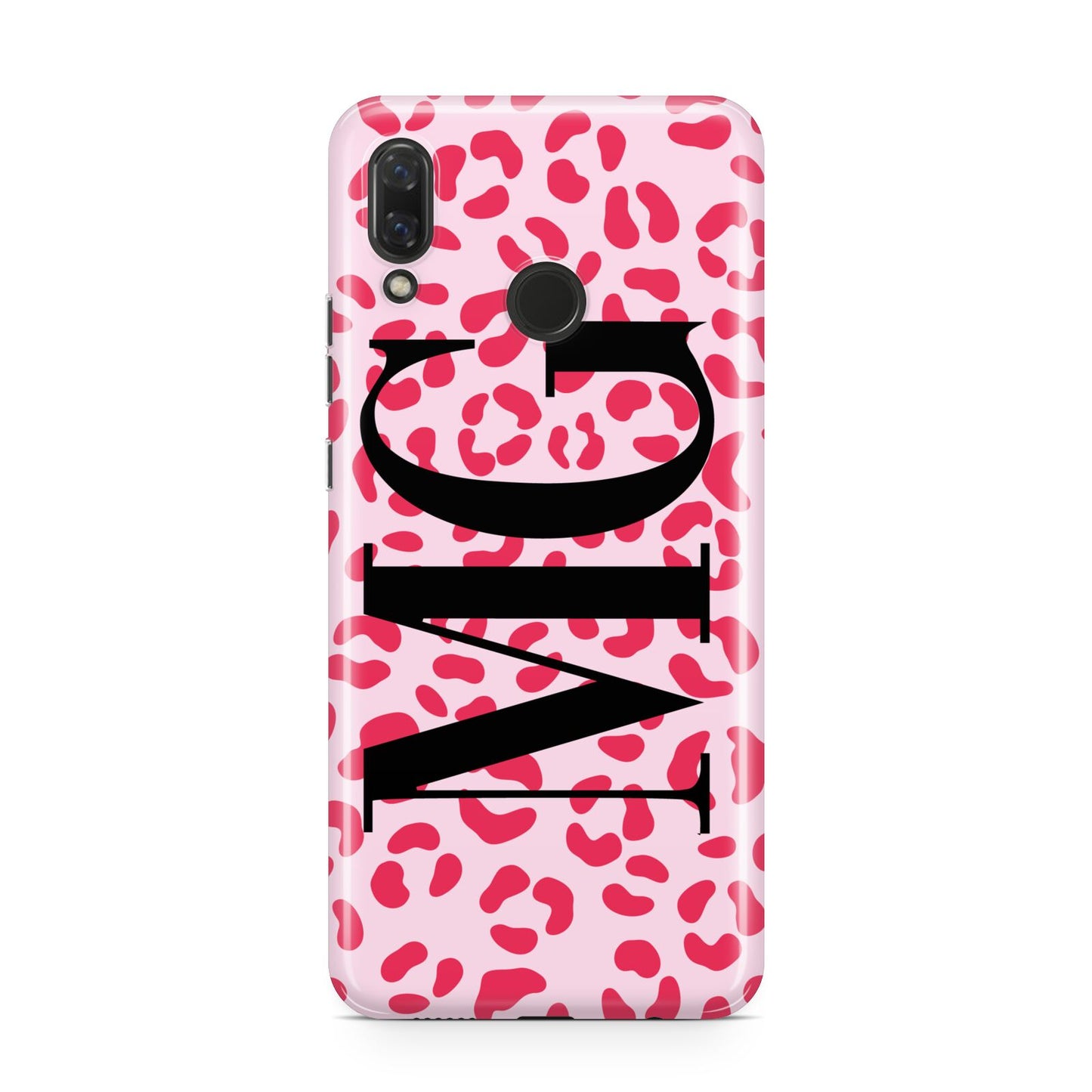 Personalised Leopard Print Initials Huawei Nova 3 Phone Case