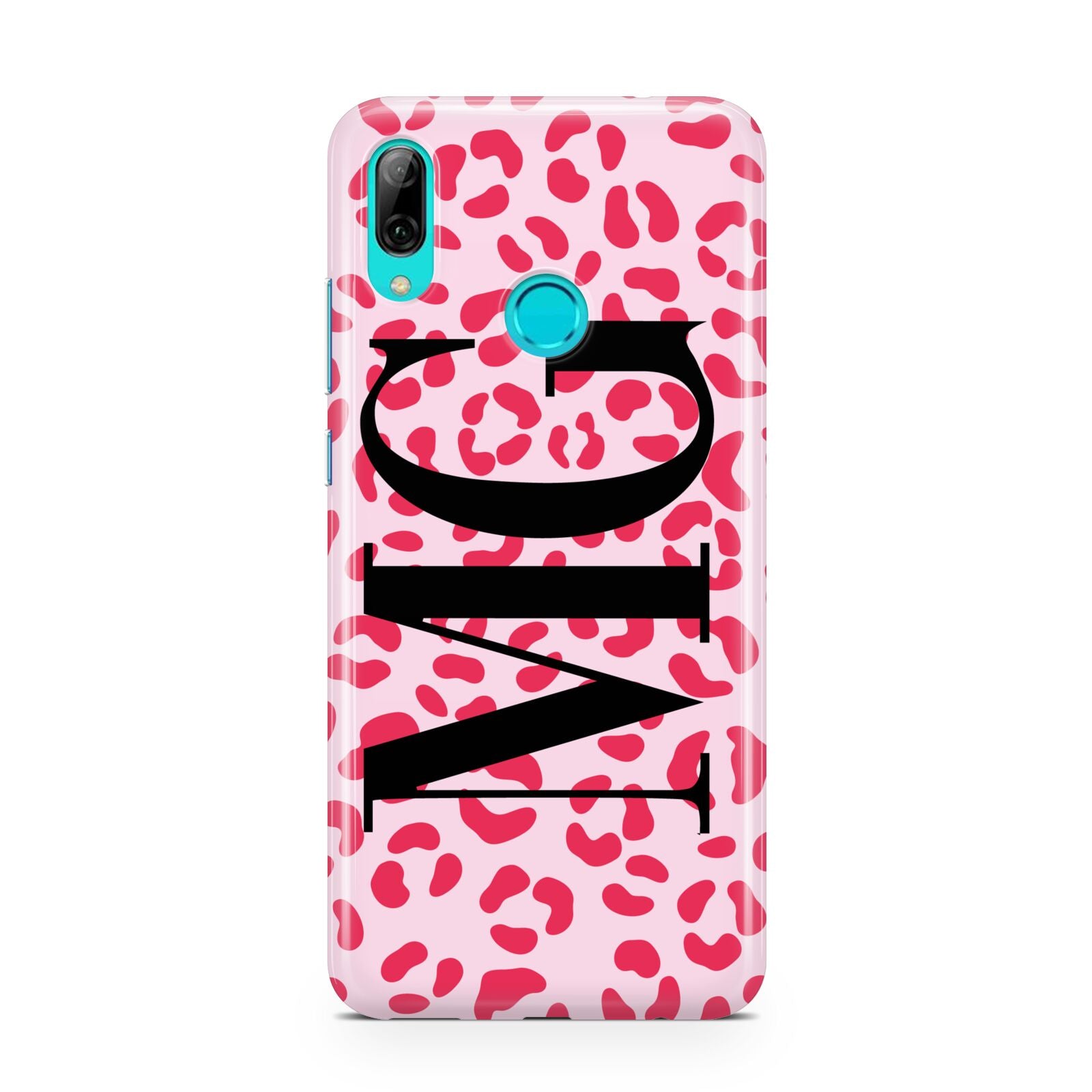 Personalised Leopard Print Initials Huawei P Smart 2019 Case