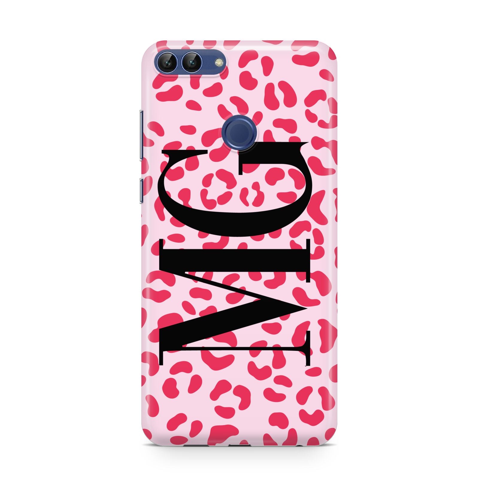 Personalised Leopard Print Initials Huawei P Smart Case