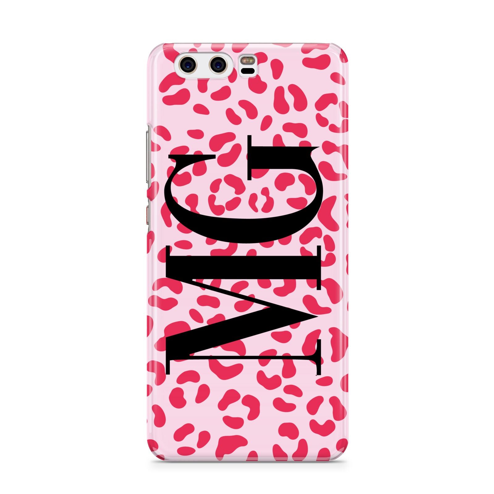 Personalised Leopard Print Initials Huawei P10 Phone Case