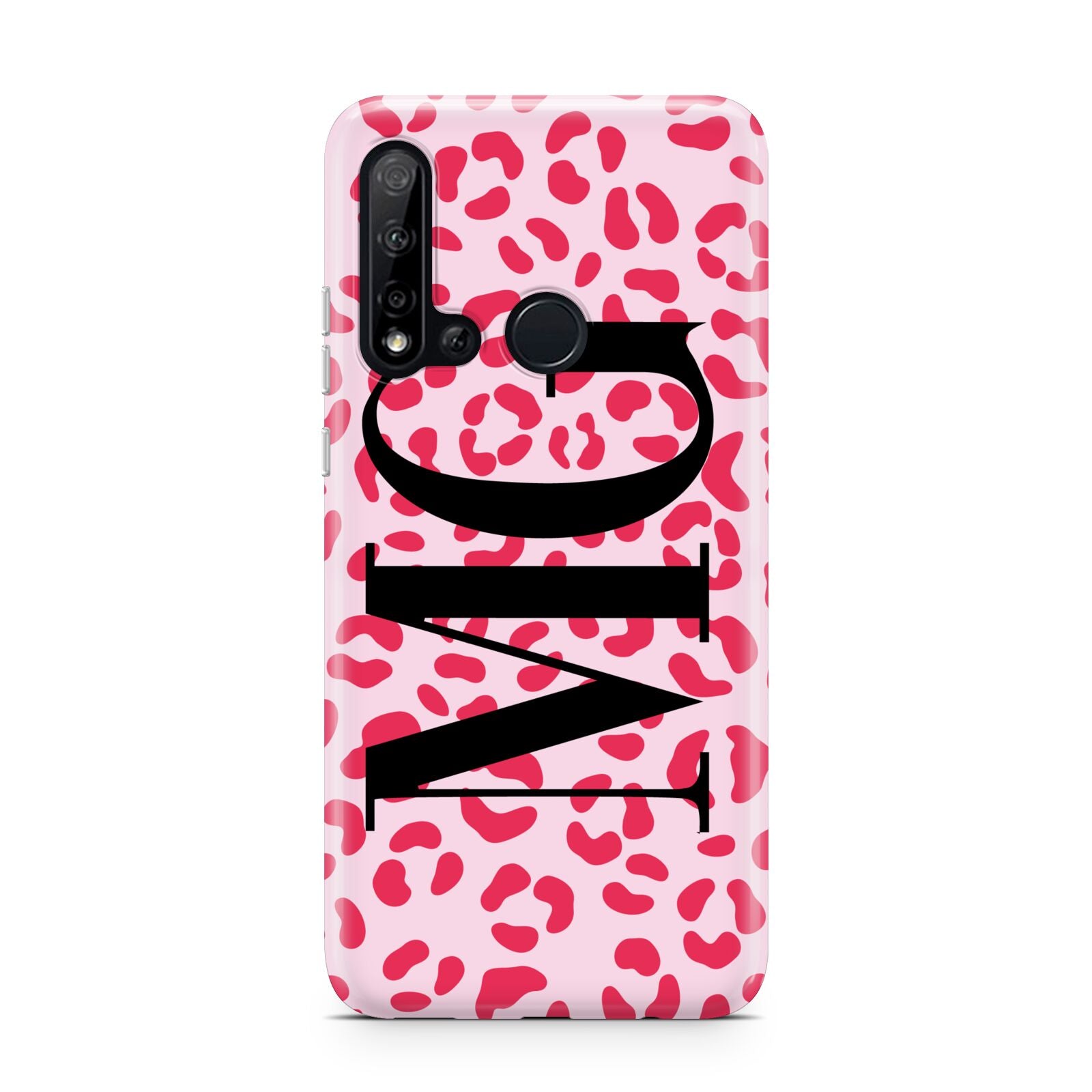 Personalised Leopard Print Initials Huawei P20 Lite 5G Phone Case