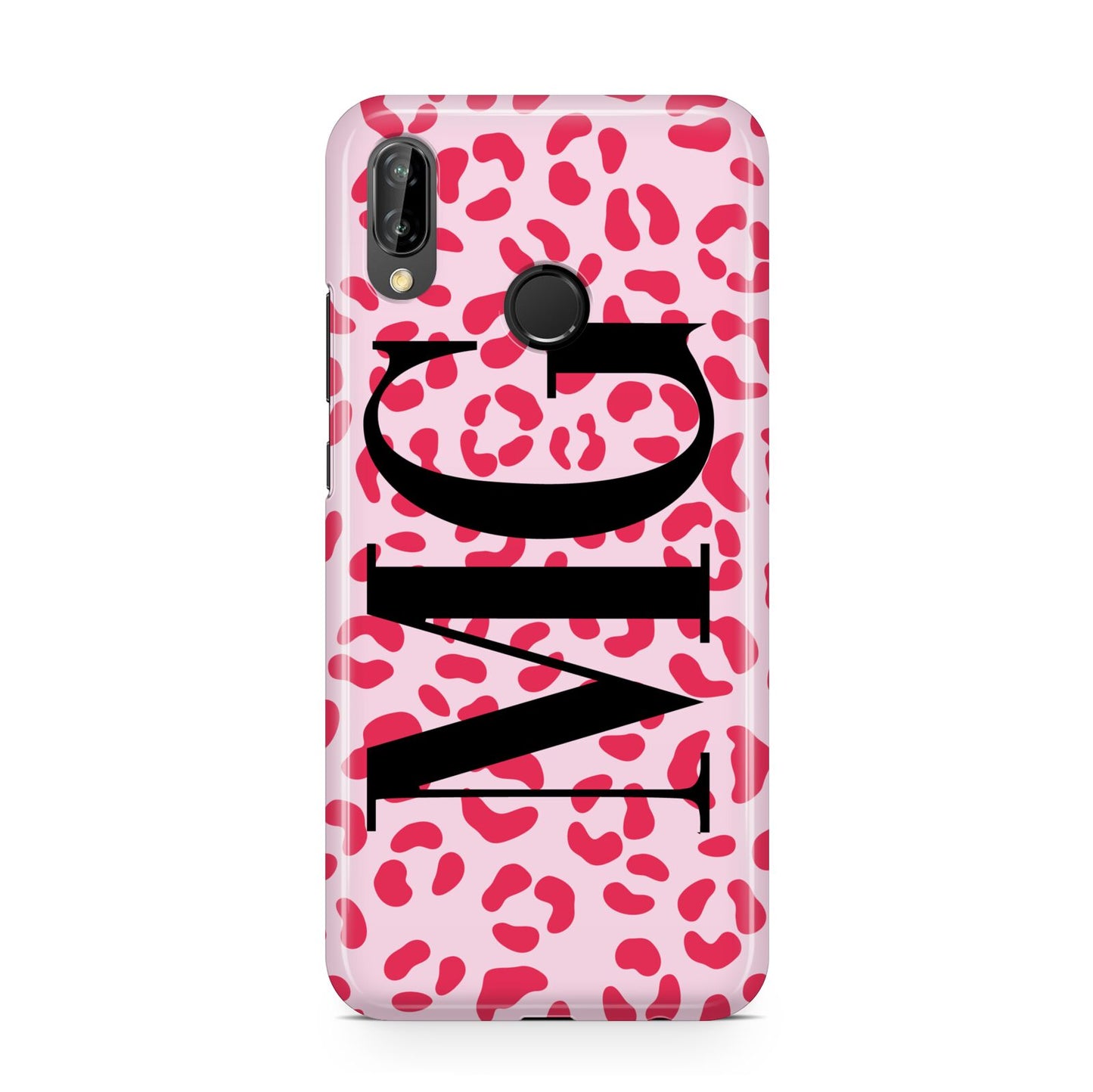 Personalised Leopard Print Initials Huawei P20 Lite Phone Case