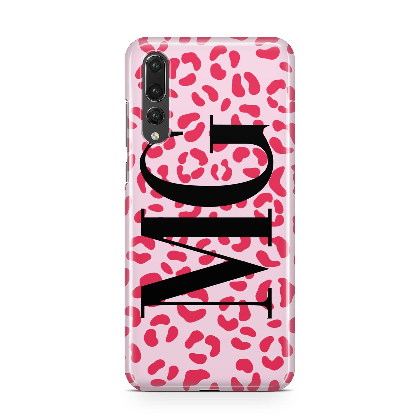 Personalised Leopard Print Initials Huawei P20 Pro Phone Case