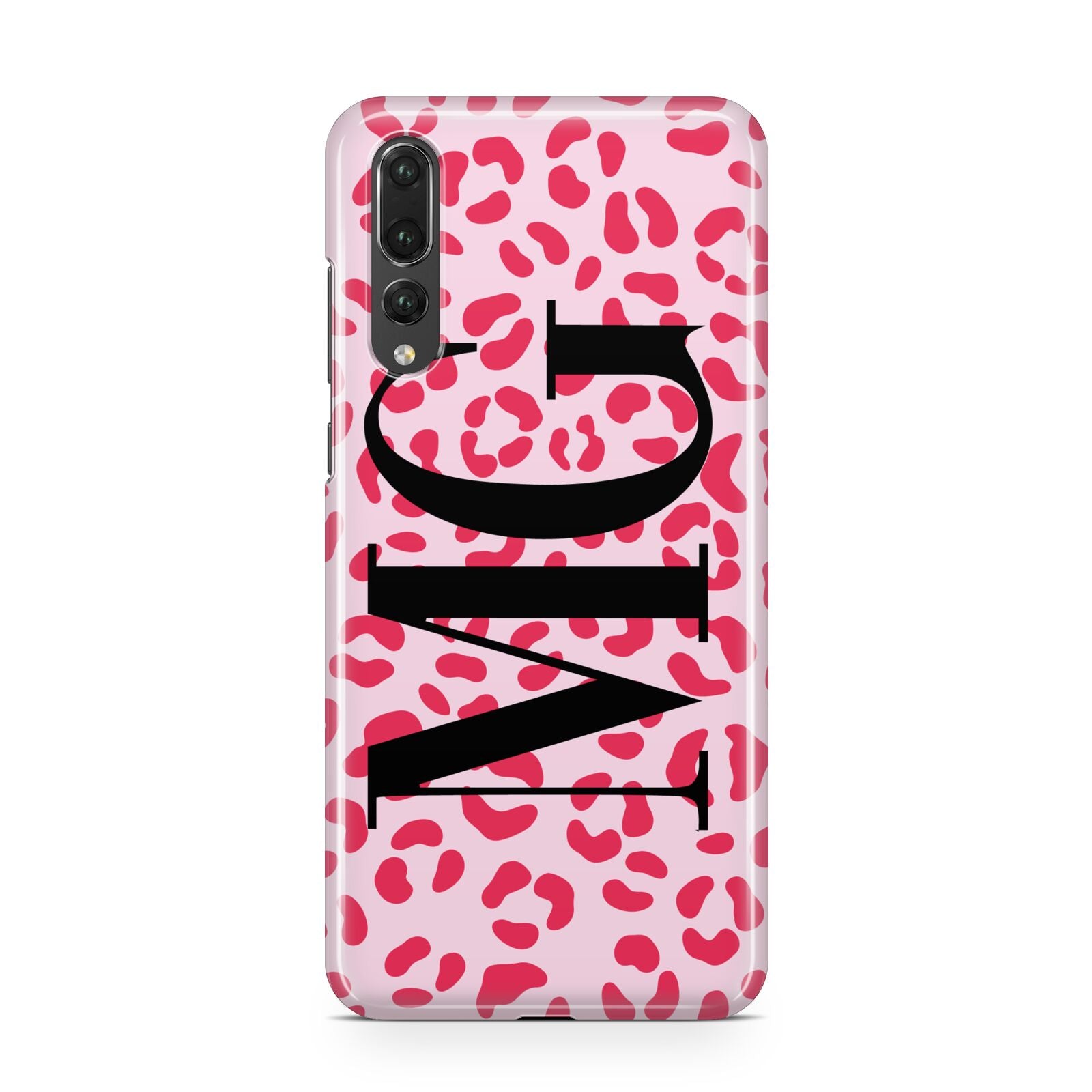 Personalised Leopard Print Initials Huawei P20 Pro Phone Case