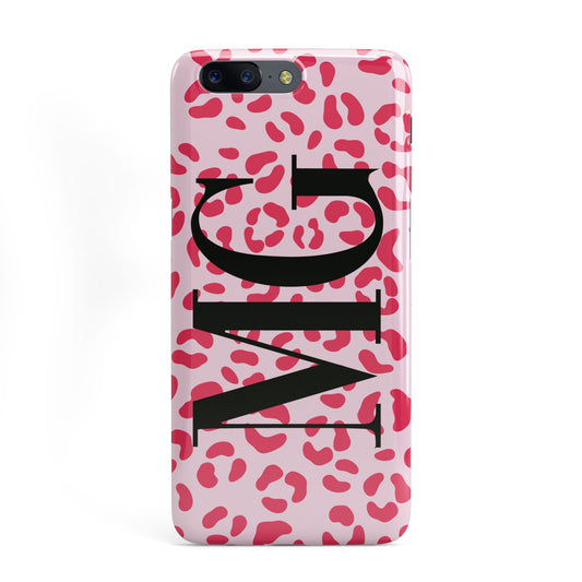 Personalised Leopard Print Initials OnePlus Case