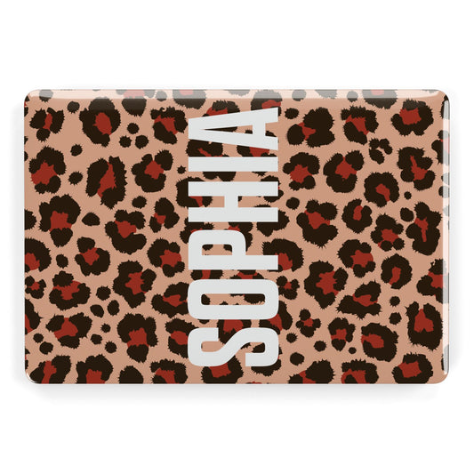 Personalised Leopard Print Name Apple MacBook Case