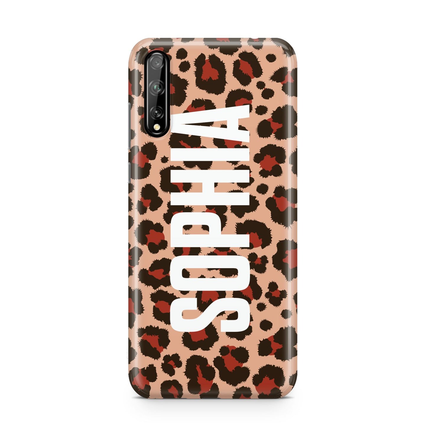 Personalised Leopard Print Name Huawei Enjoy 10s Phone Case