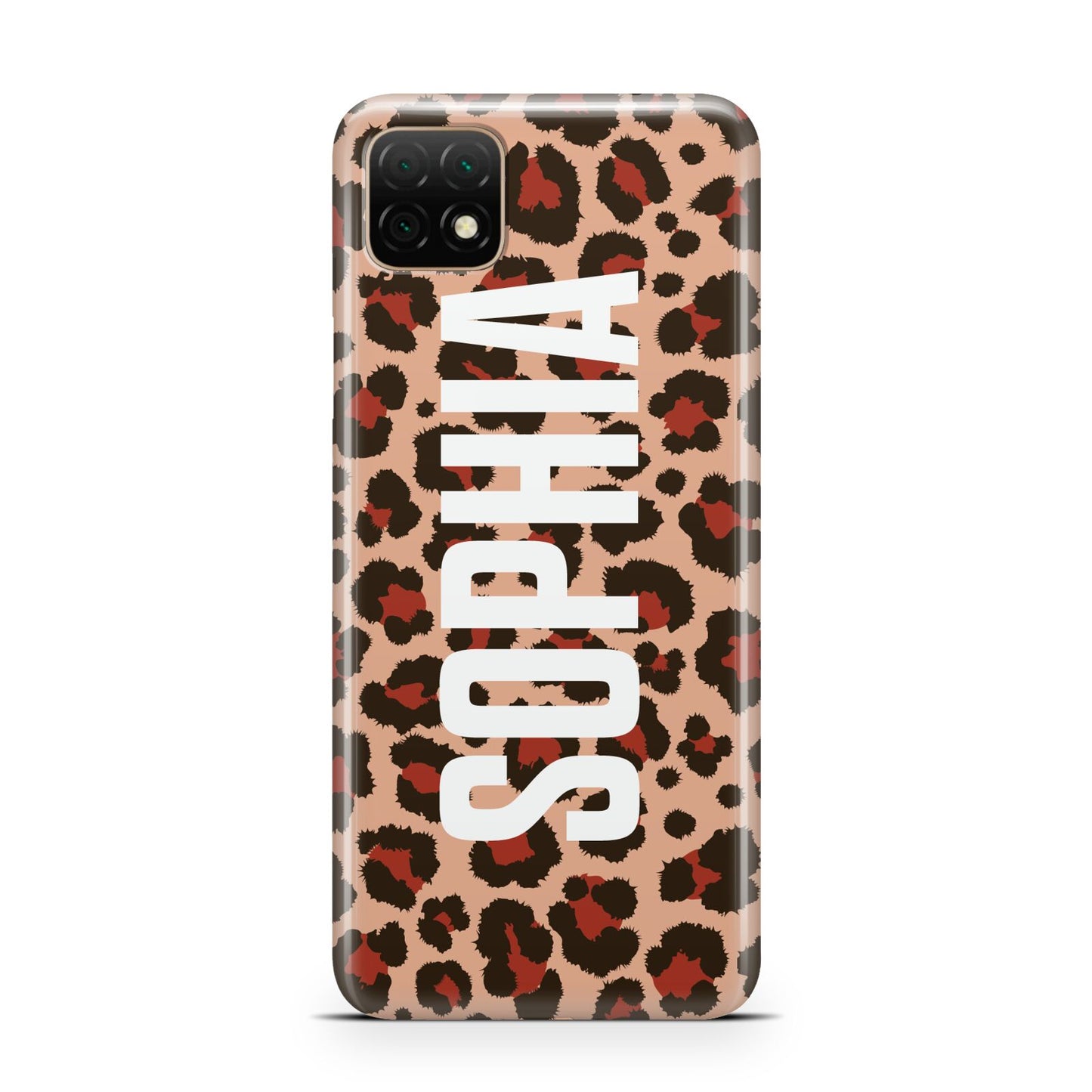 Personalised Leopard Print Name Huawei Enjoy 20 Phone Case