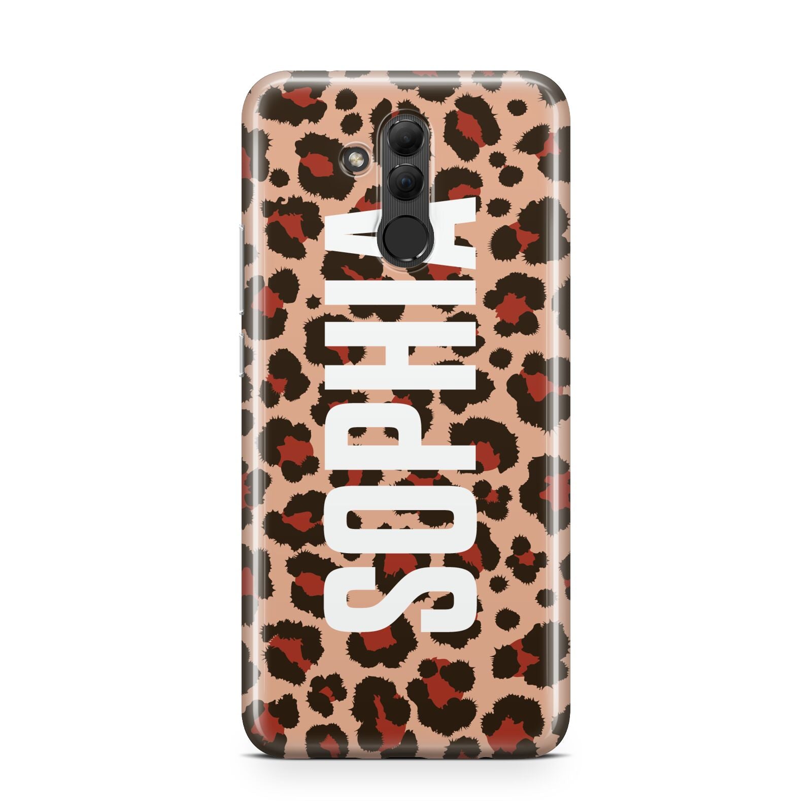 Personalised Leopard Print Name Huawei Mate 20 Lite