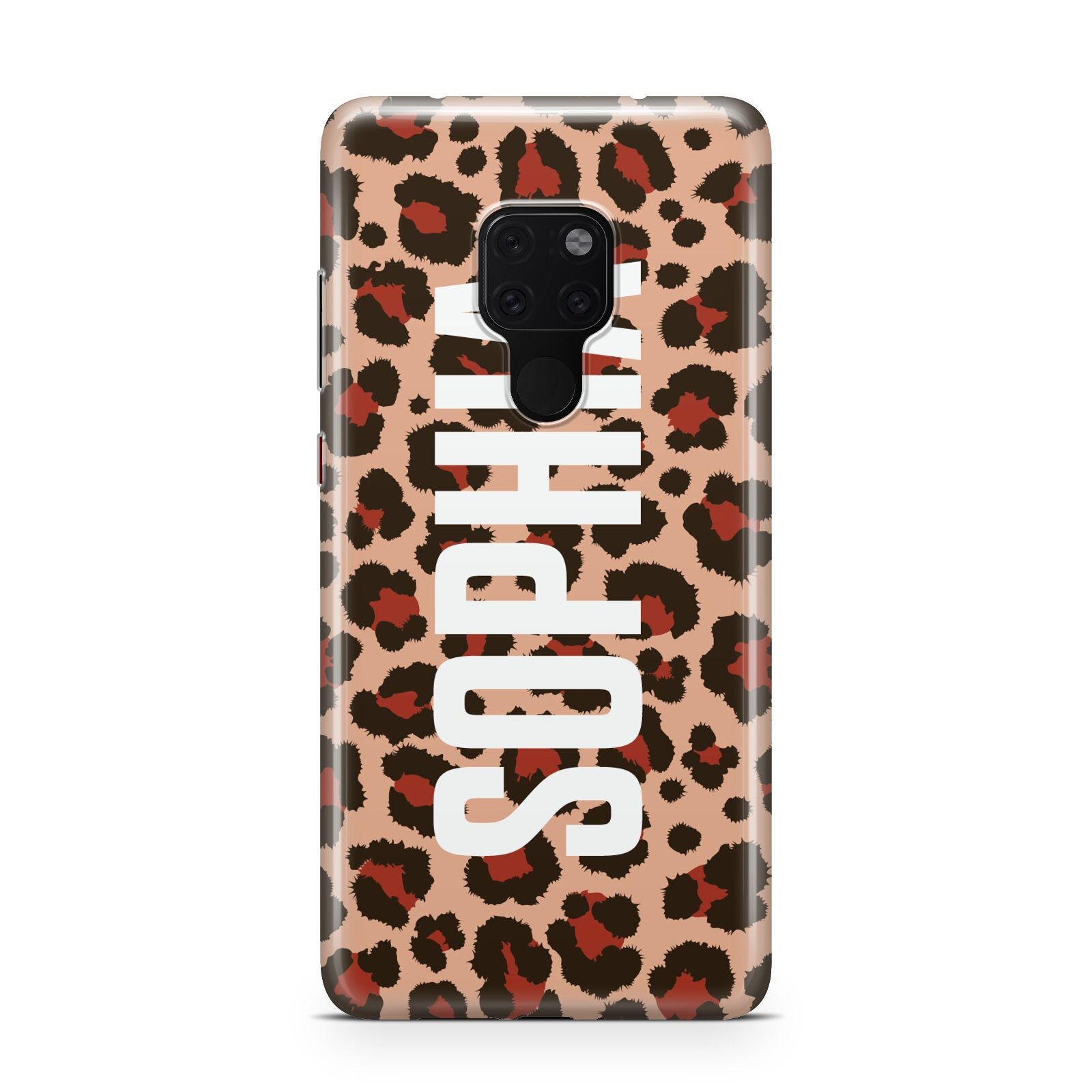 Personalised Leopard Print Name Huawei Mate 20 Phone Case