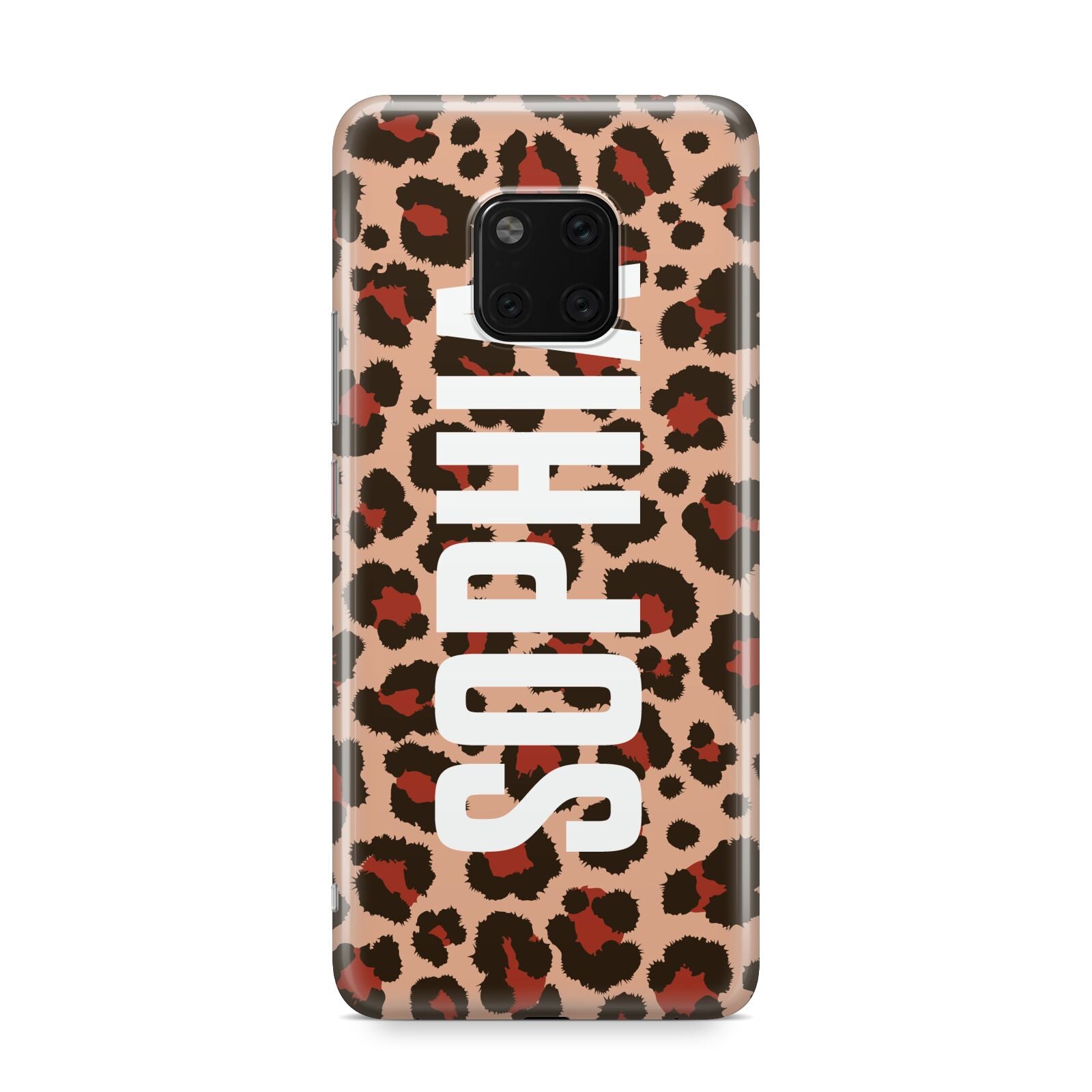 Personalised Leopard Print Name Huawei Mate 20 Pro Phone Case