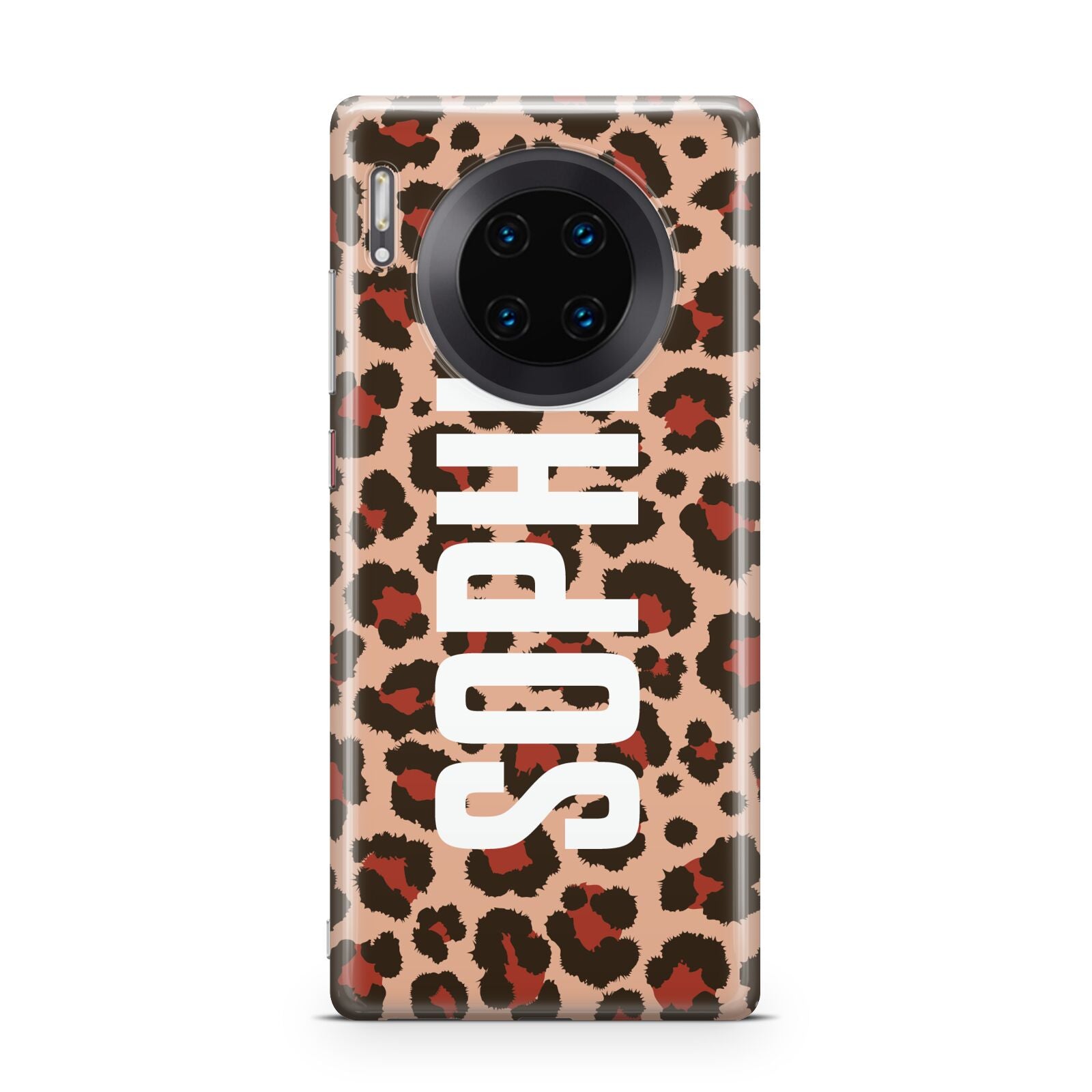 Personalised Leopard Print Name Huawei Mate 30 Pro Phone Case