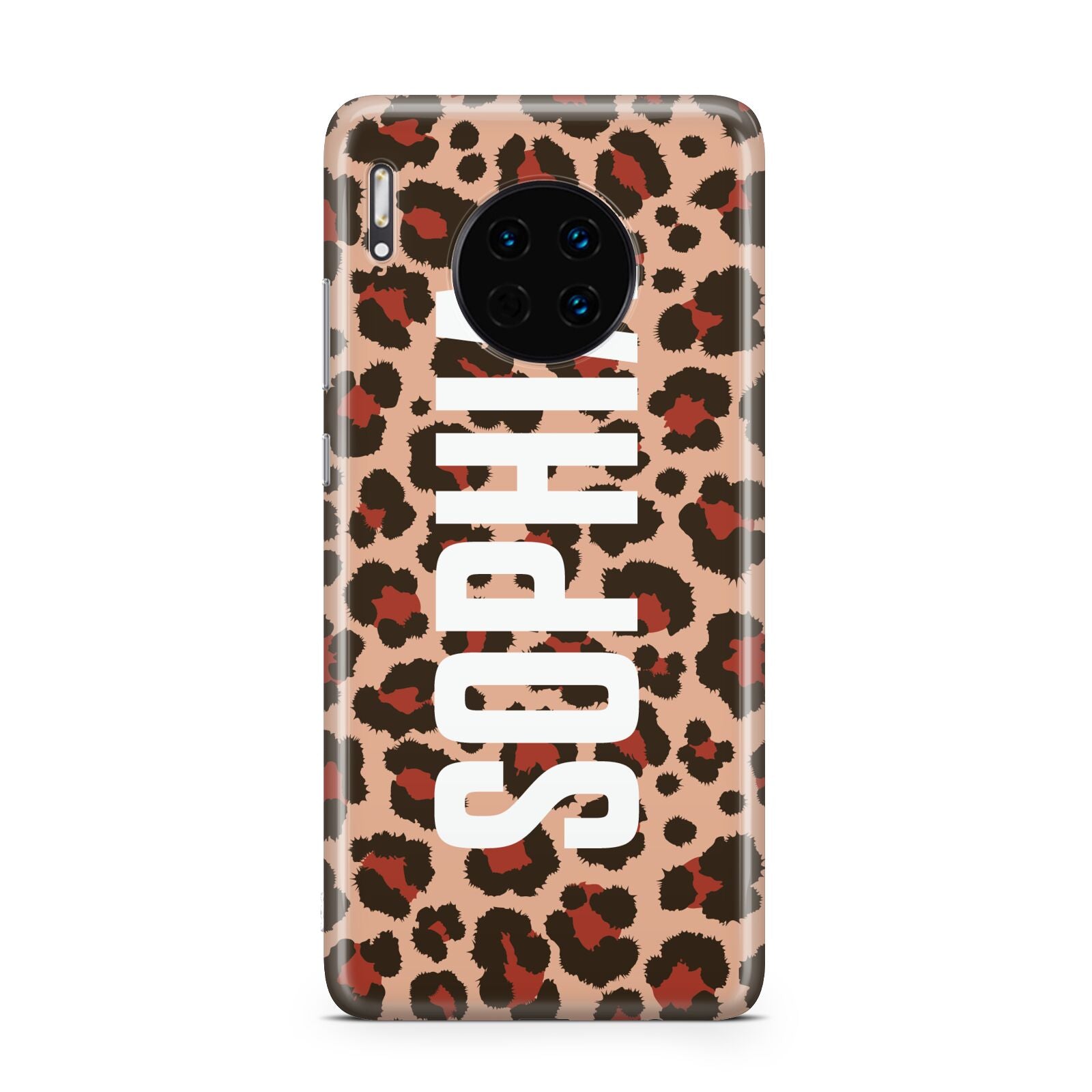 Personalised Leopard Print Name Huawei Mate 30