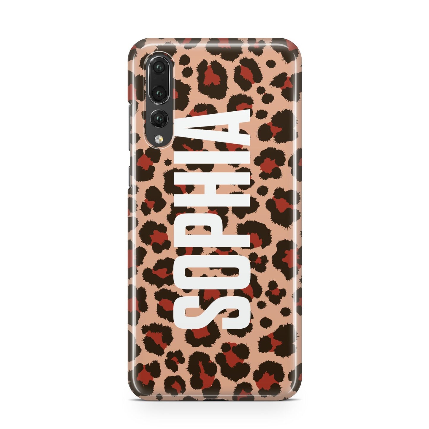 Personalised Leopard Print Name Huawei P20 Pro Phone Case