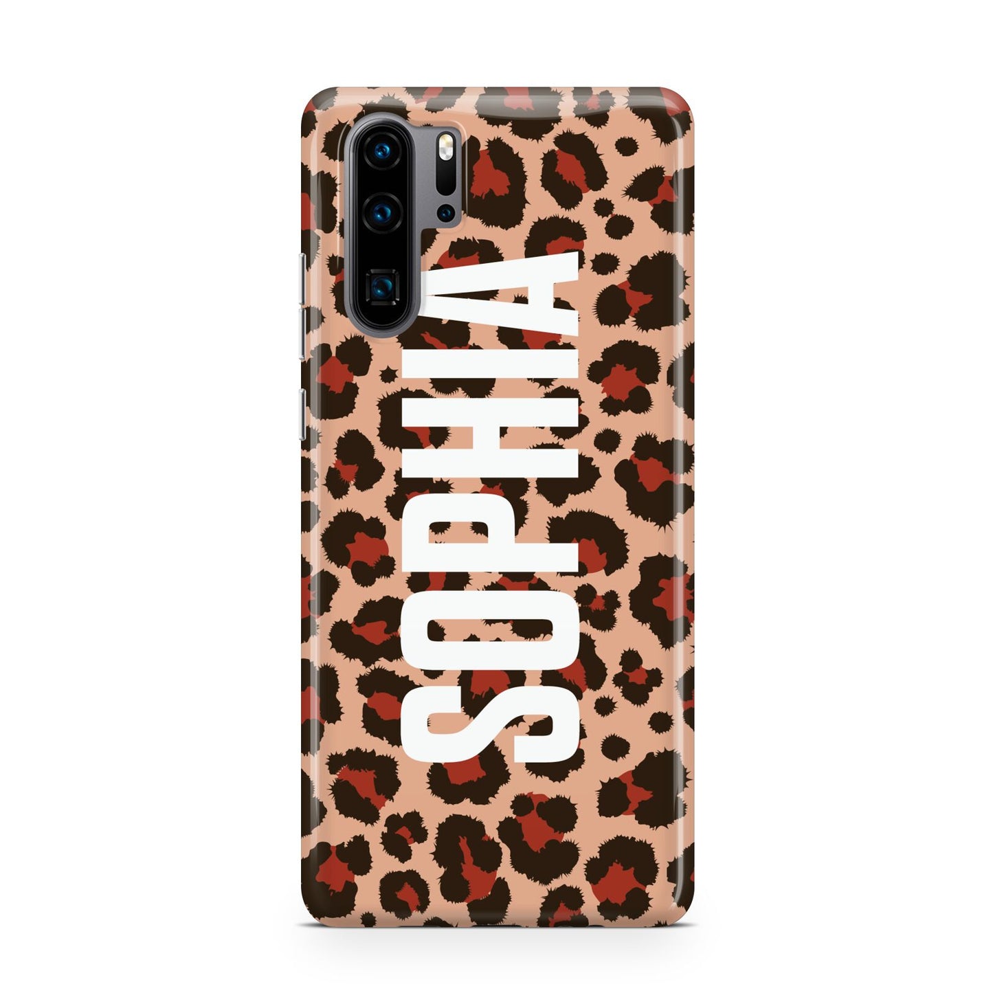 Personalised Leopard Print Name Huawei P30 Pro Phone Case