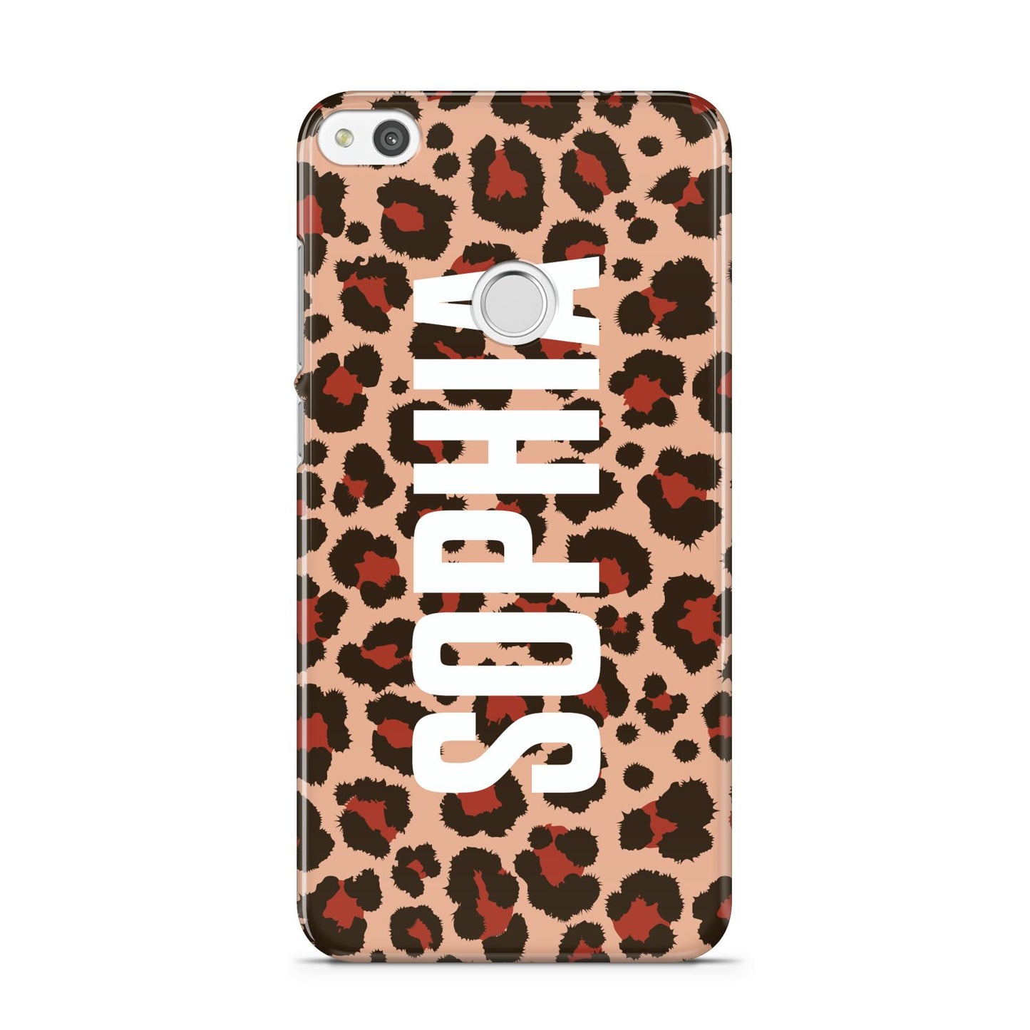 Personalised Leopard Print Name Huawei P8 Lite Case