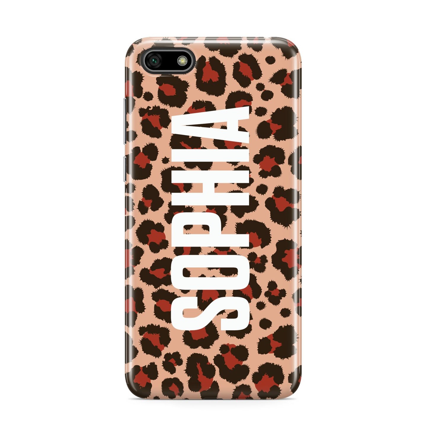 Personalised Leopard Print Name Huawei Y5 Prime 2018 Phone Case