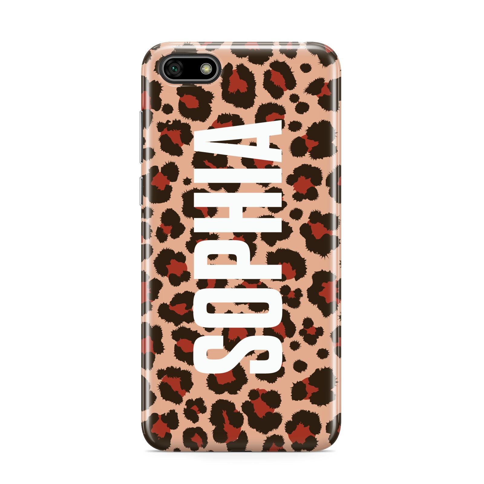 Personalised Leopard Print Name Huawei Y5 Prime 2018 Phone Case