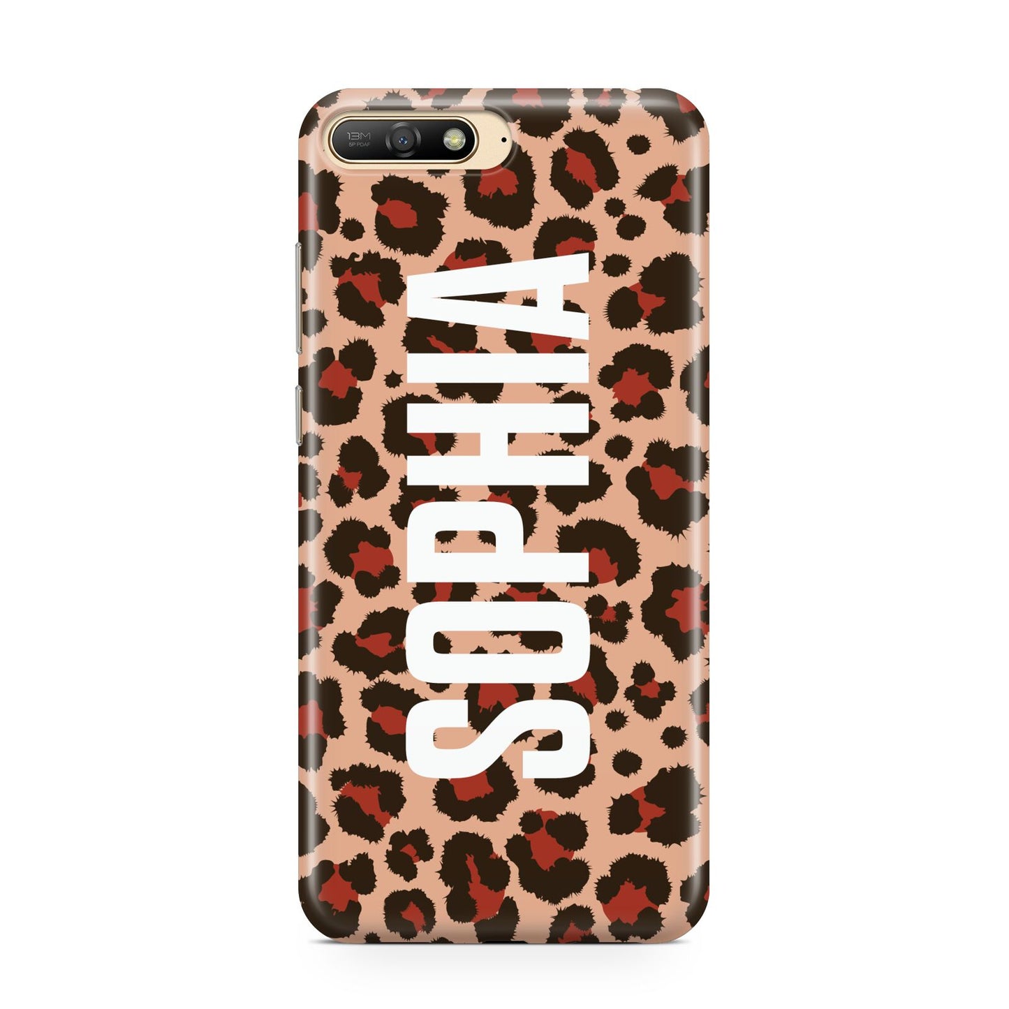 Personalised Leopard Print Name Huawei Y6 2018