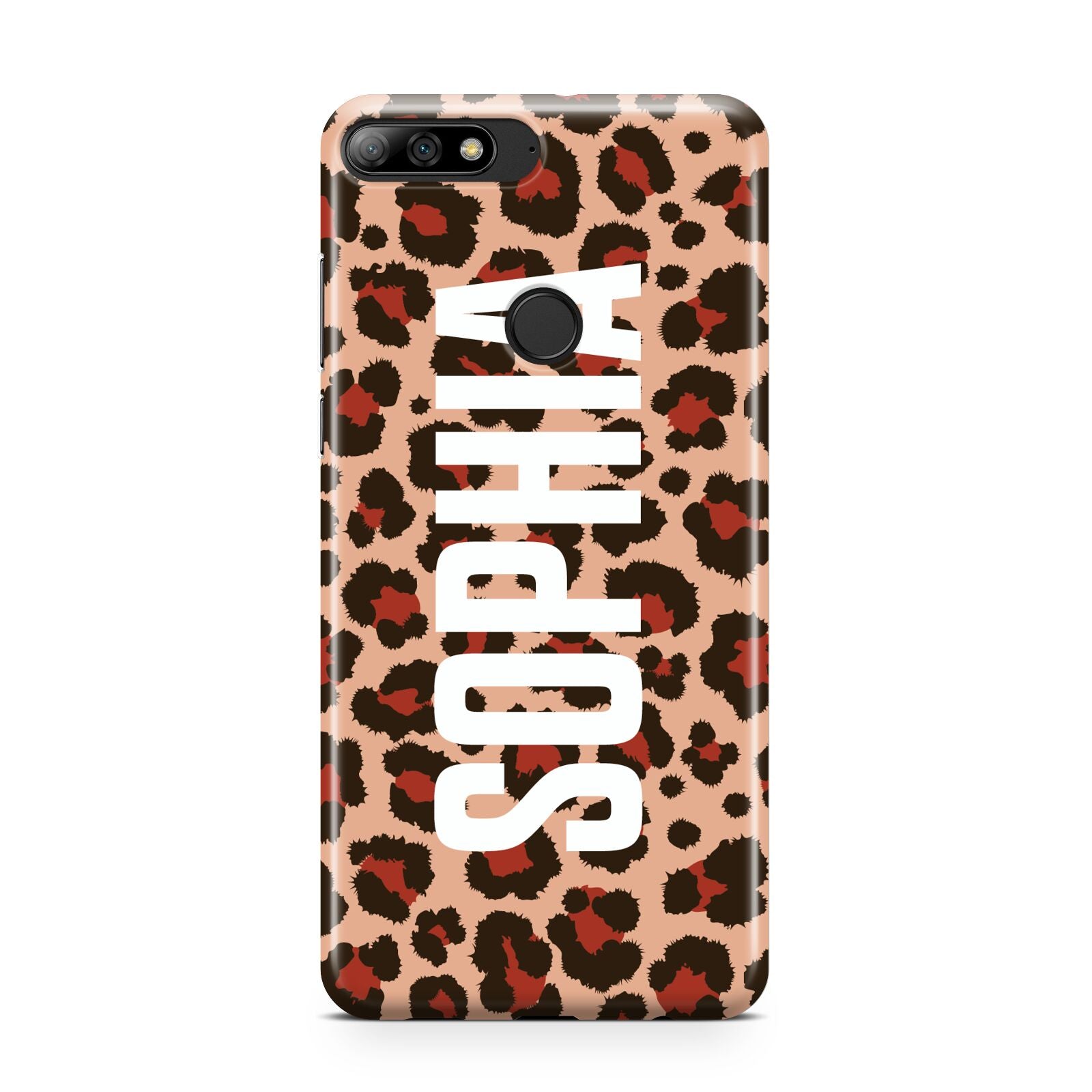 Personalised Leopard Print Name Huawei Y7 2018