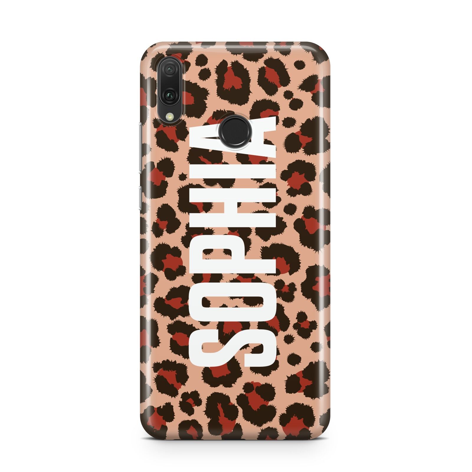 Personalised Leopard Print Name Huawei Y9 2019