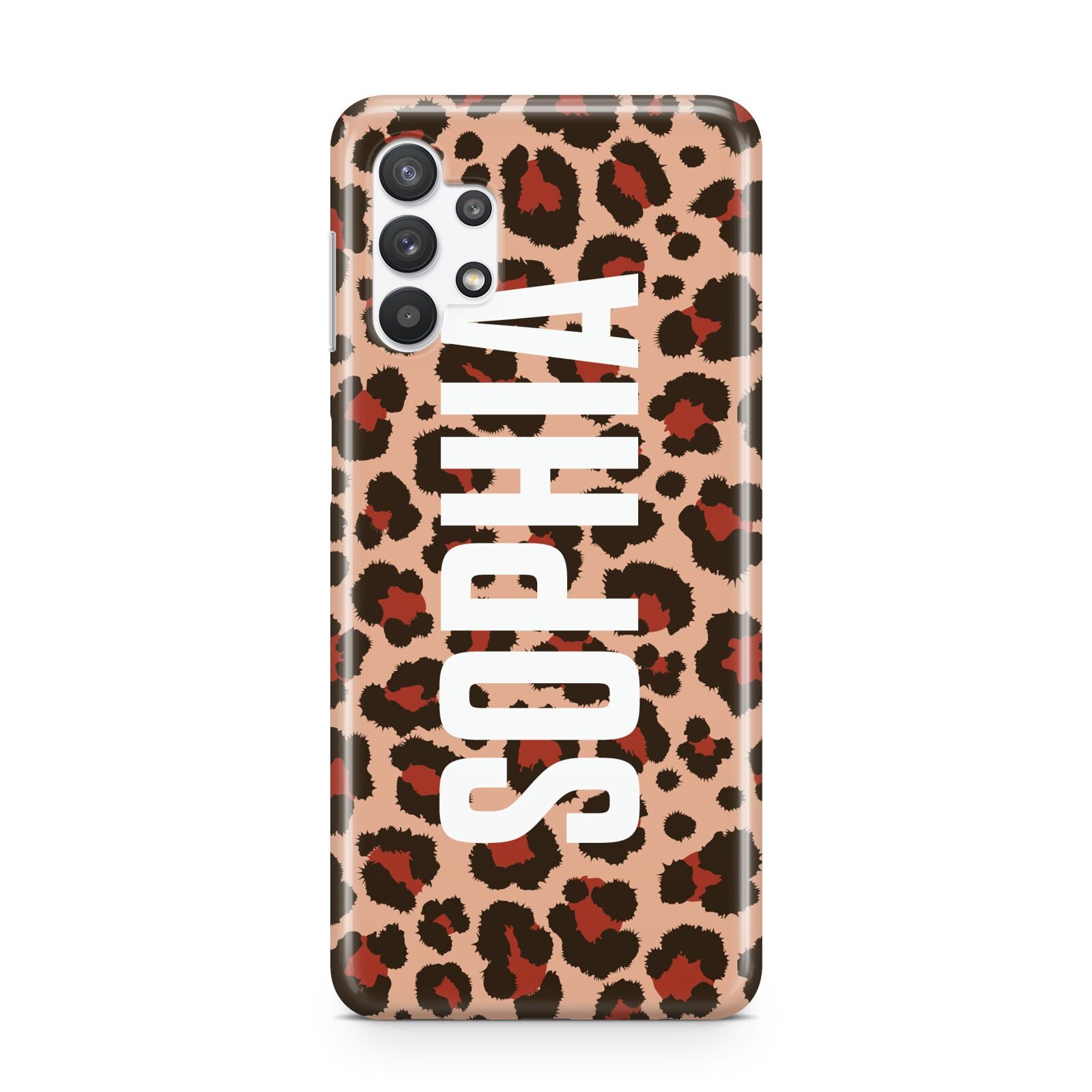 Personalised Leopard Print Name Samsung A32 5G Case