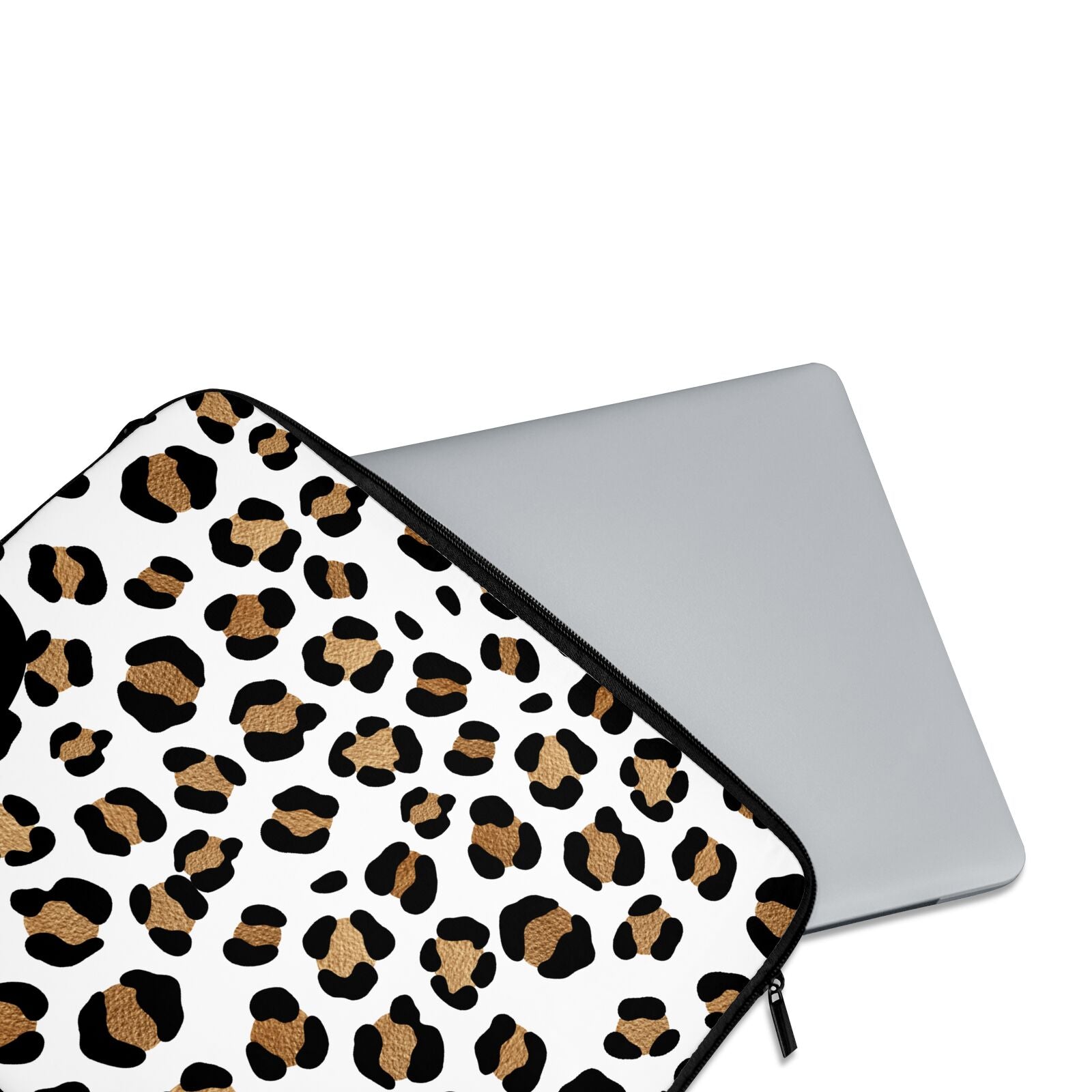 black leopard print Laptop Sleeve for Sale by gossiprag