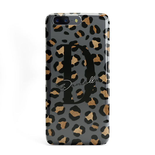 Personalised Leopard Print OnePlus Case