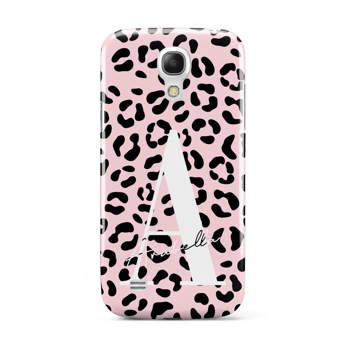 Personalised Leopard Print Pink Black Samsung Galaxy S4 Mini Case