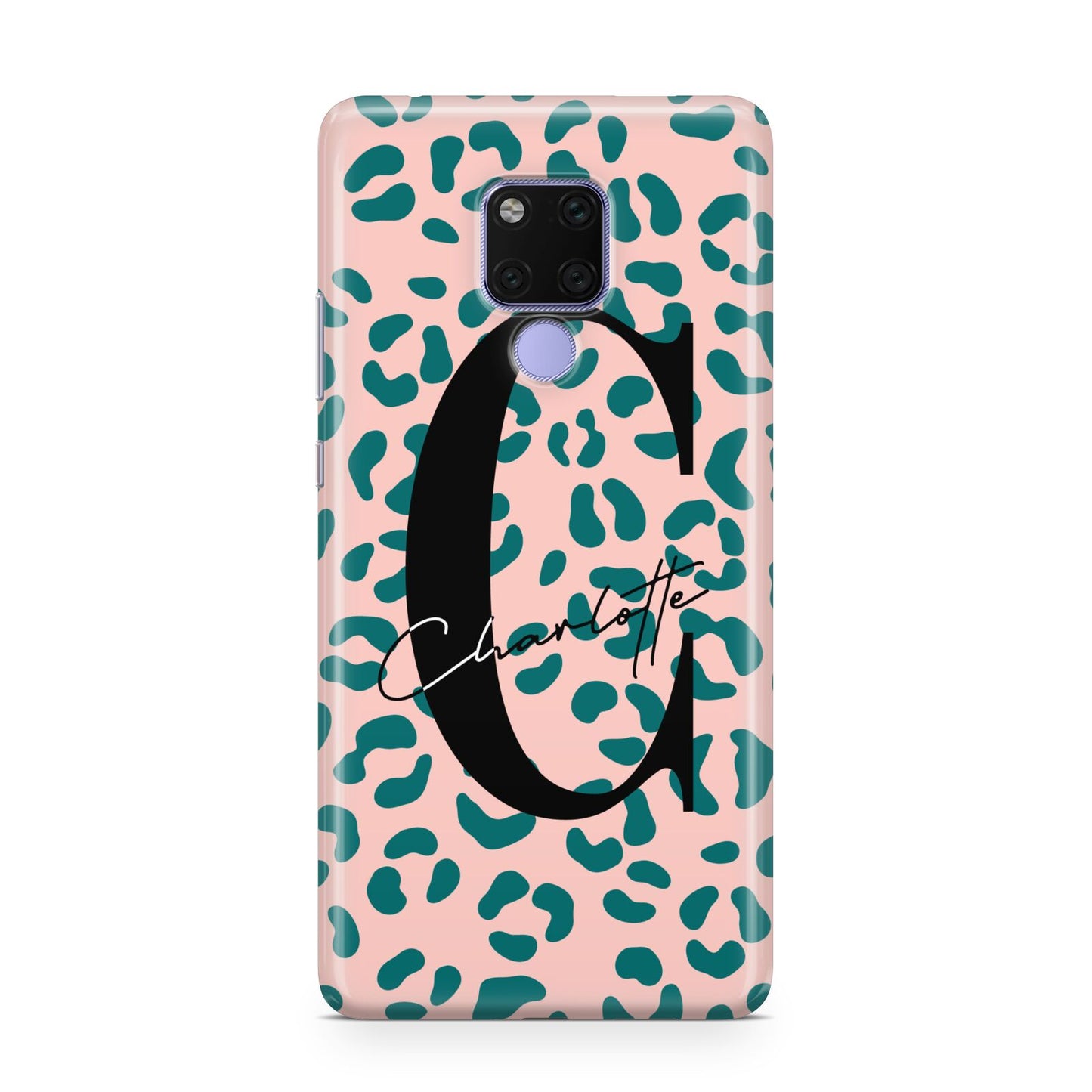 Personalised Leopard Print Pink Green Huawei Mate 20X Phone Case