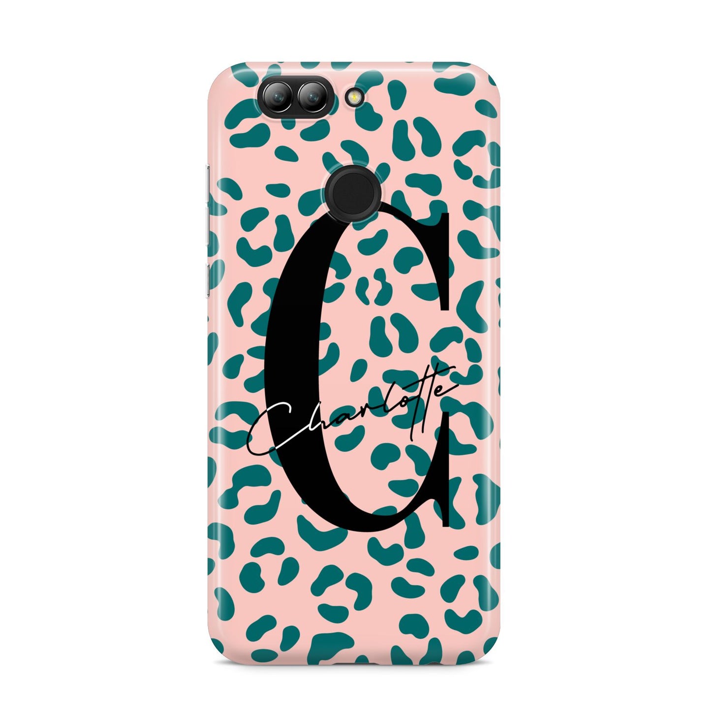 Personalised Leopard Print Pink Green Huawei Nova 2s Phone Case