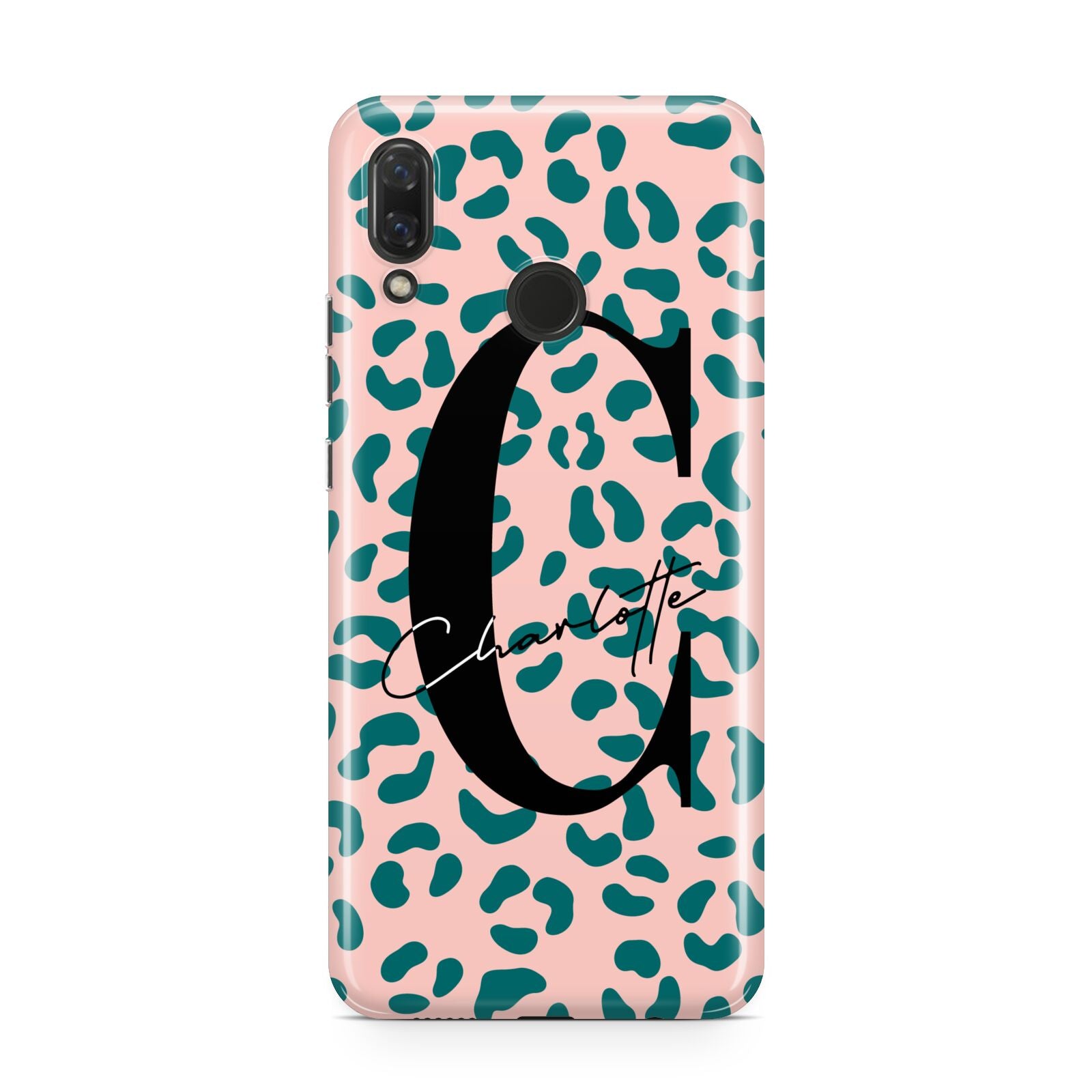 Personalised Leopard Print Pink Green Huawei Nova 3 Phone Case