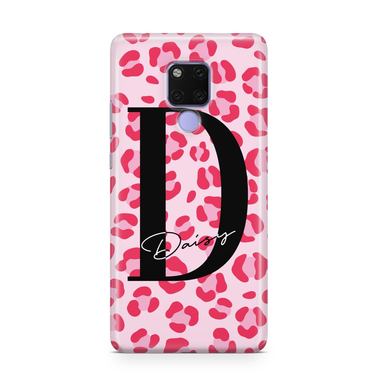 Personalised Leopard Print Pink Red Huawei Mate 20X Phone Case