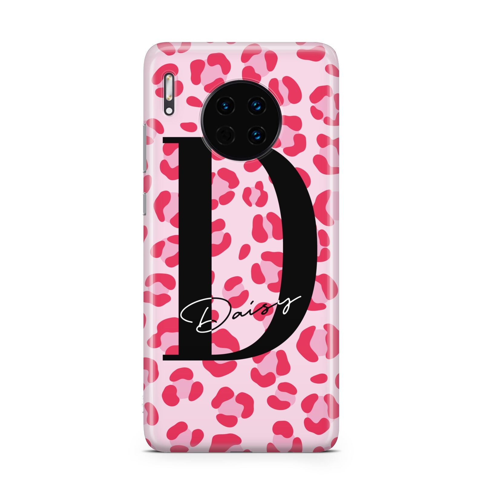 Personalised Leopard Print Pink Red Huawei Mate 30