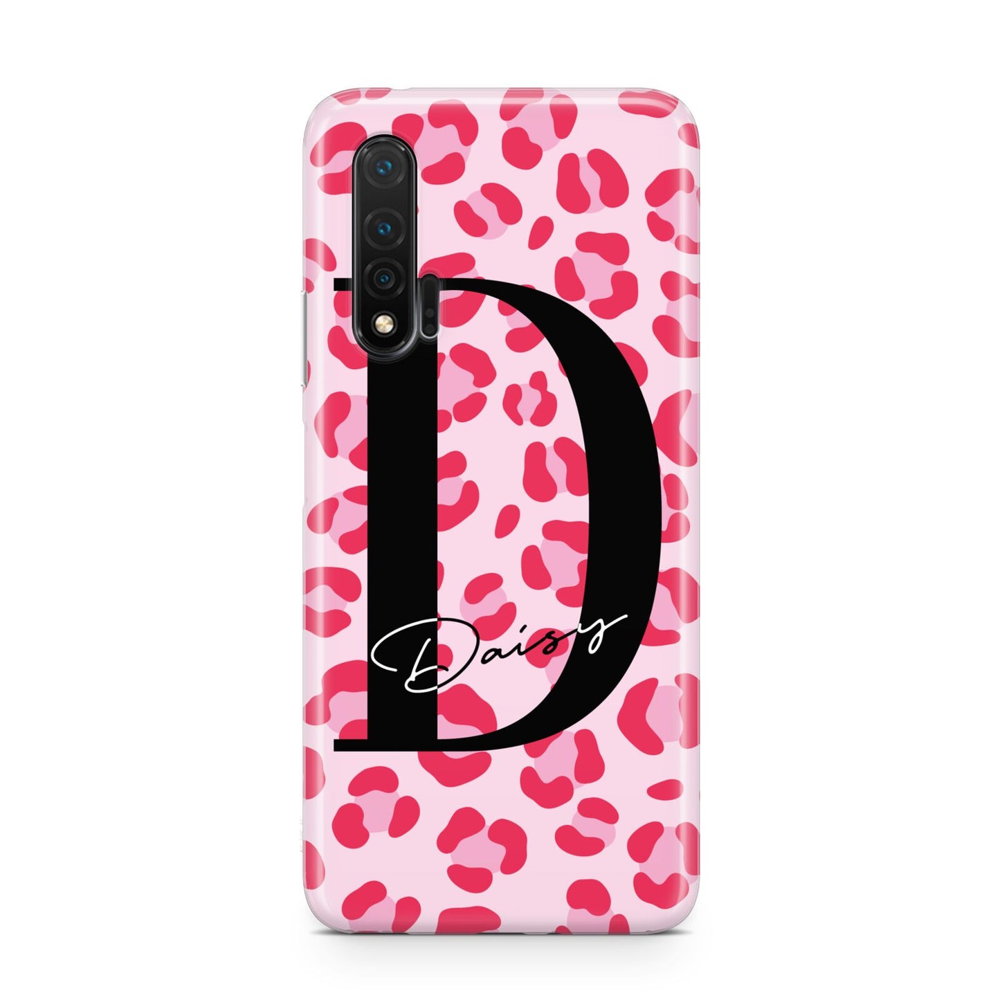 Personalised Leopard Print Pink Red Huawei Nova 6 Phone Case