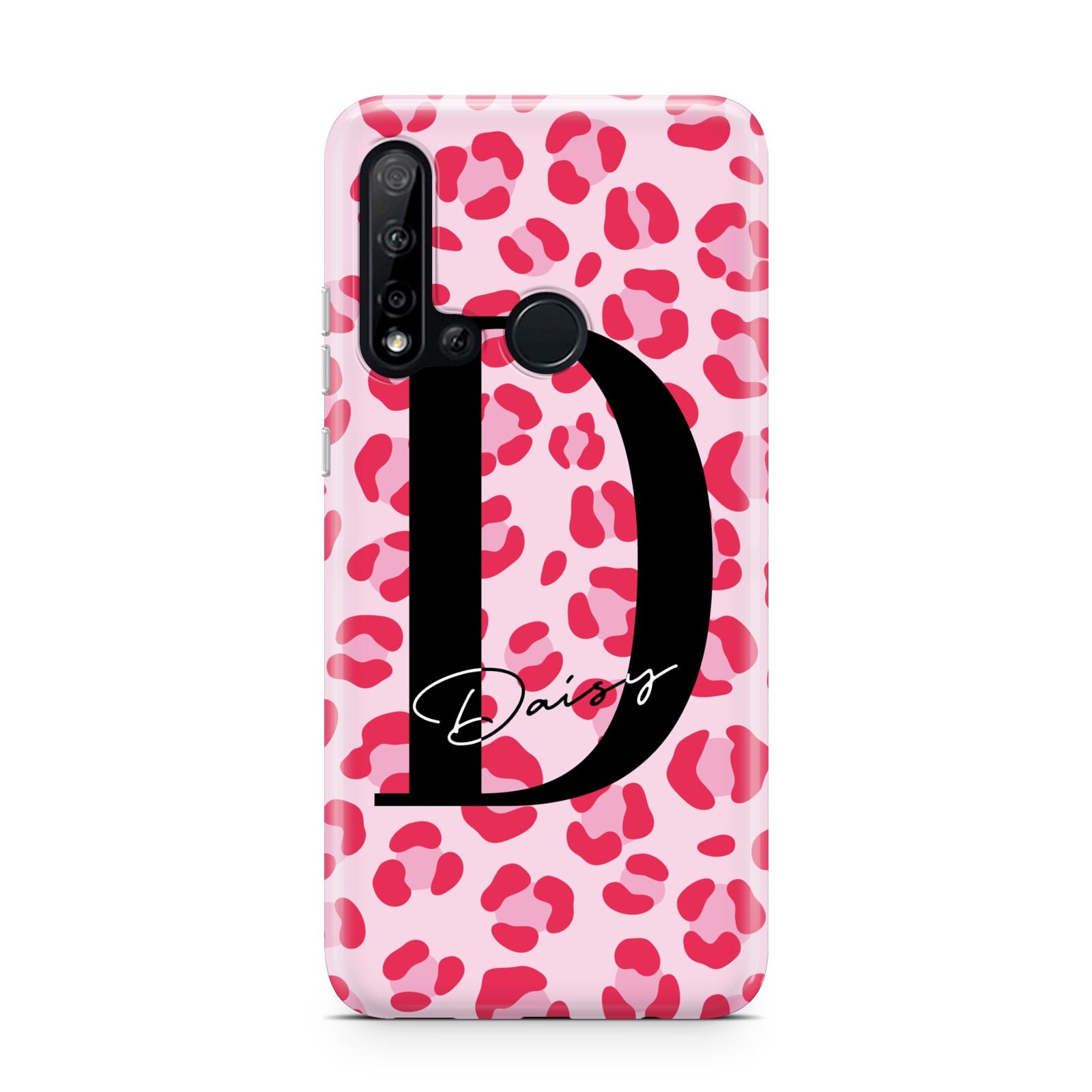 Personalised Leopard Print Pink Red Huawei P20 Lite 5G Phone Case