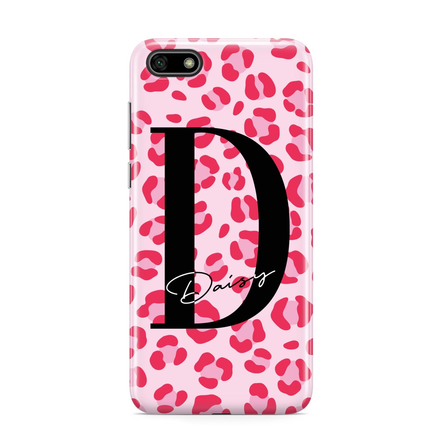 Personalised Leopard Print Pink Red Huawei Y5 Prime 2018 Phone Case