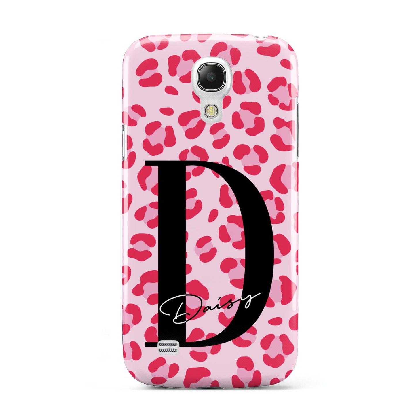 Personalised Leopard Print Pink Red Samsung Galaxy S4 Mini Case