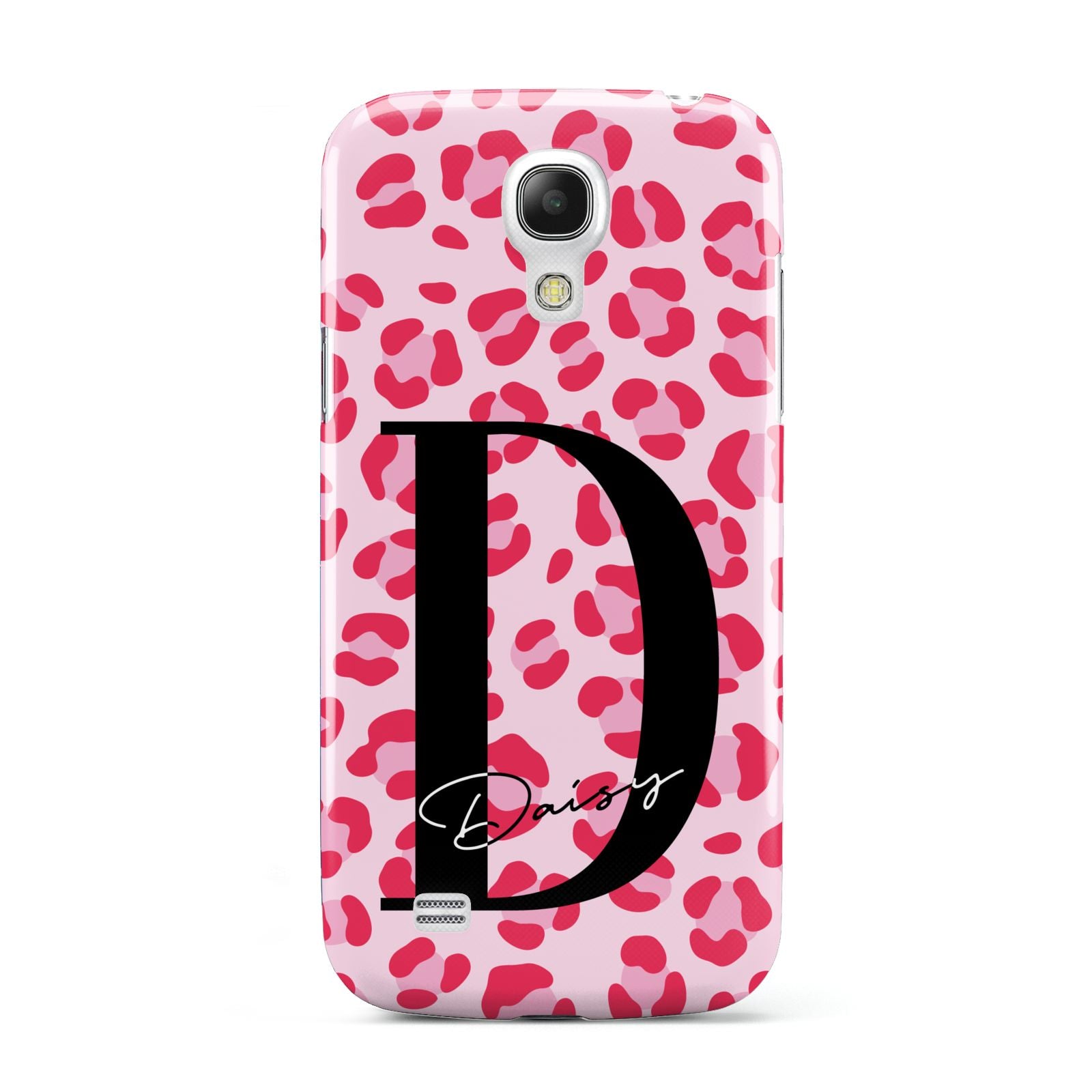 Personalised Leopard Print Pink Red Samsung Galaxy S4 Mini Case