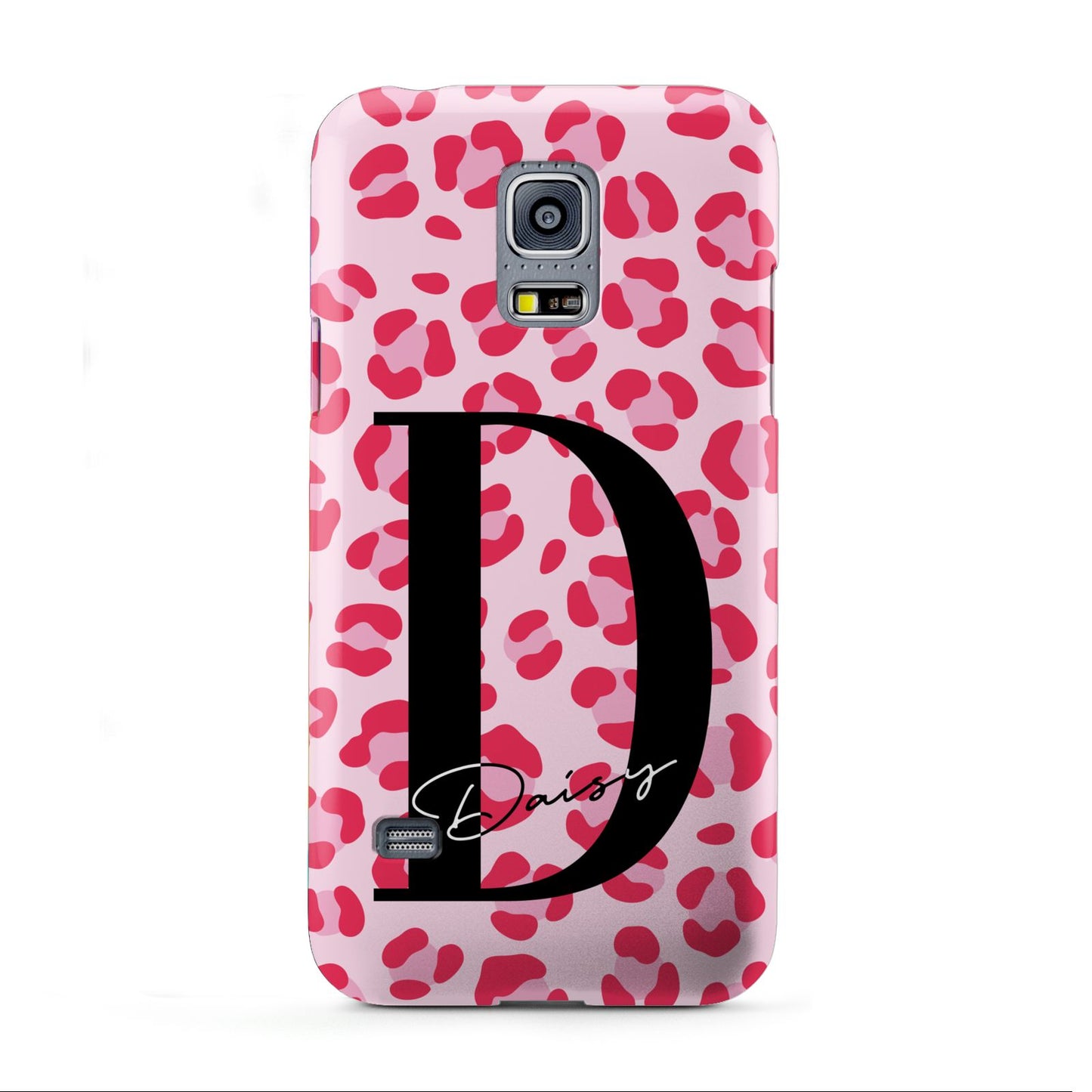 Personalised Leopard Print Pink Red Samsung Galaxy S5 Mini Case