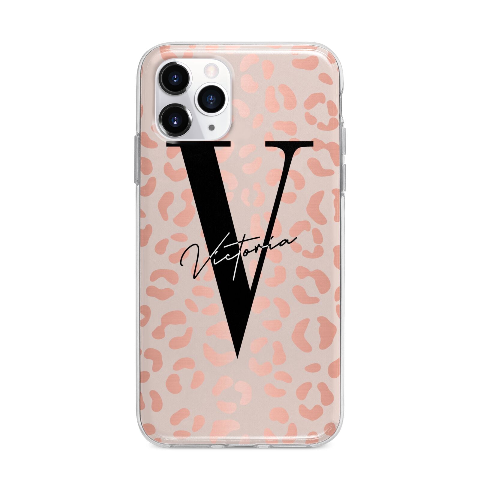 Personalised Leopard Print Rose Gold iPhone Case Dyefor