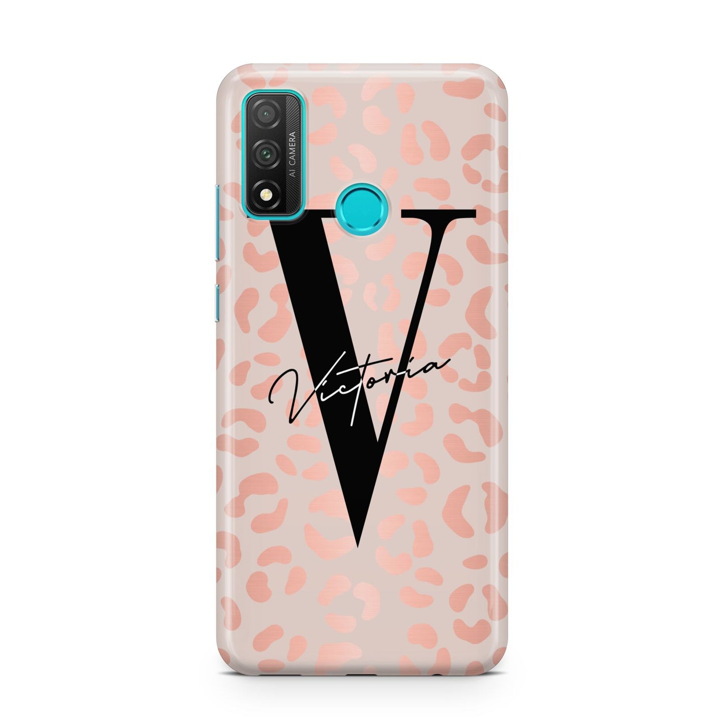 Personalised Leopard Print Rose Gold Huawei P Smart 2020