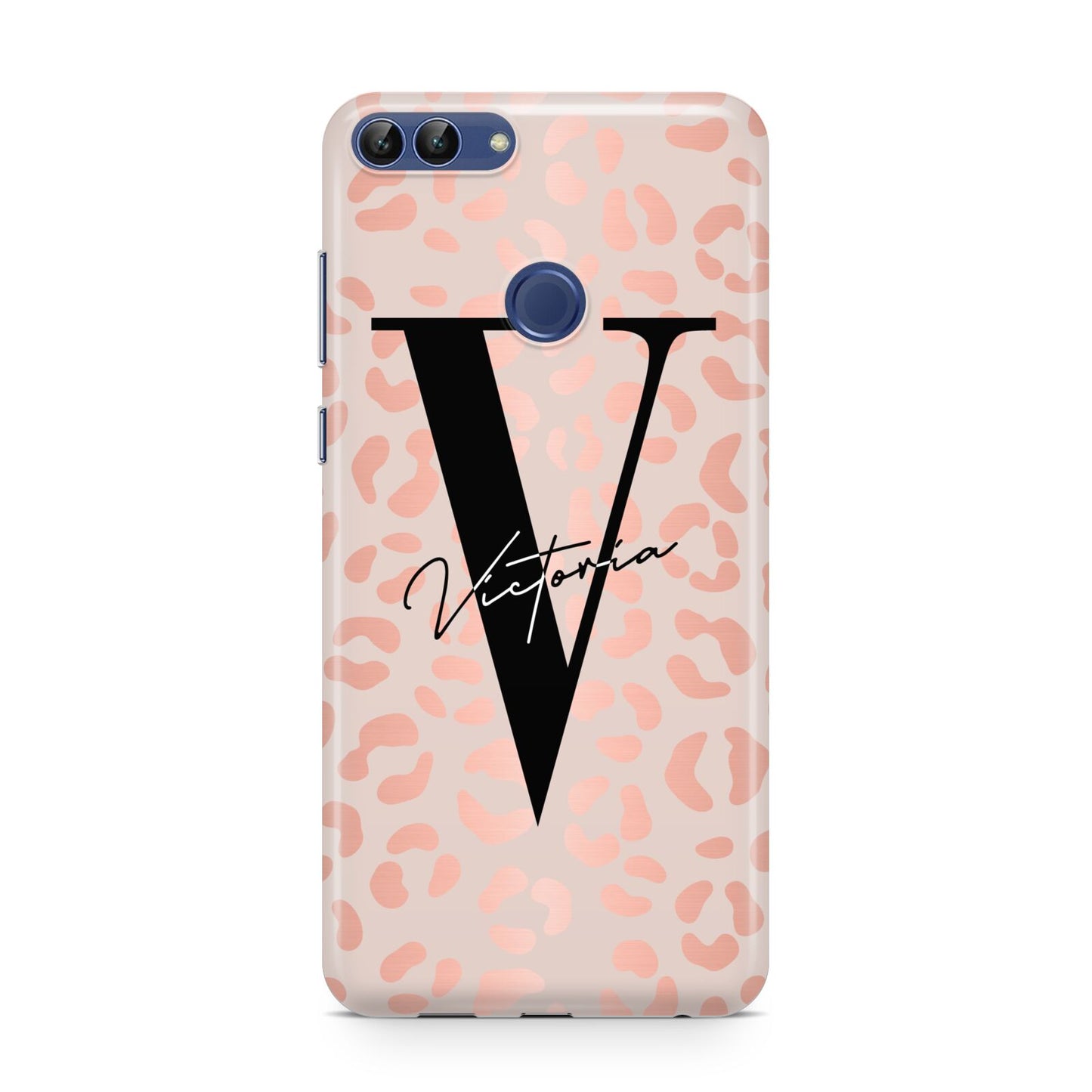 Personalised Leopard Print Rose Gold Huawei P Smart Case