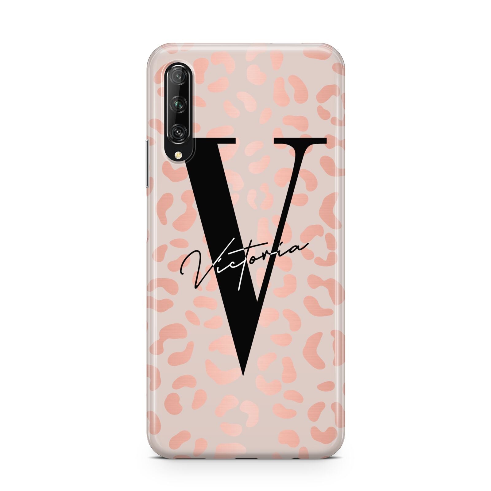 Personalised Leopard Print Rose Gold Huawei P Smart Pro 2019