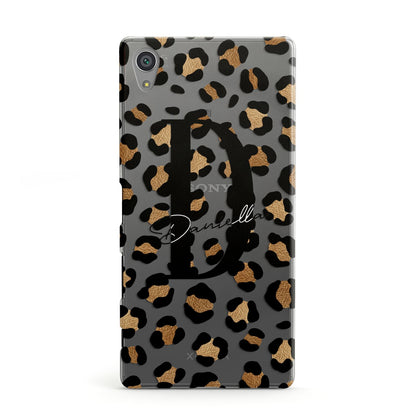 Personalised Leopard Print Sony Xperia Case