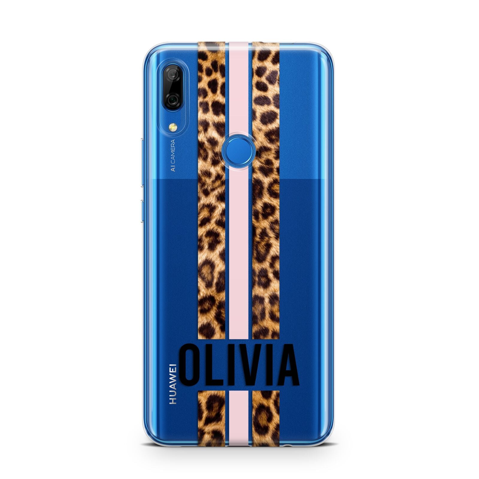 Personalised Leopard Print Stripe Huawei P Smart Z