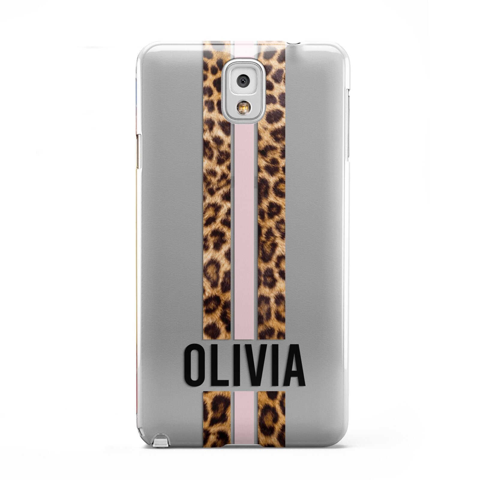 Personalised Leopard Print Stripe Samsung Galaxy Note 3 Case