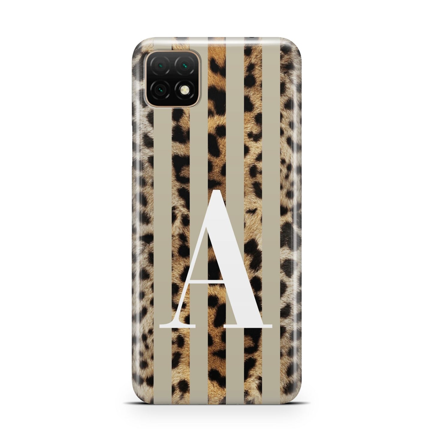 Personalised Leopard Stripes Huawei Enjoy 20 Phone Case